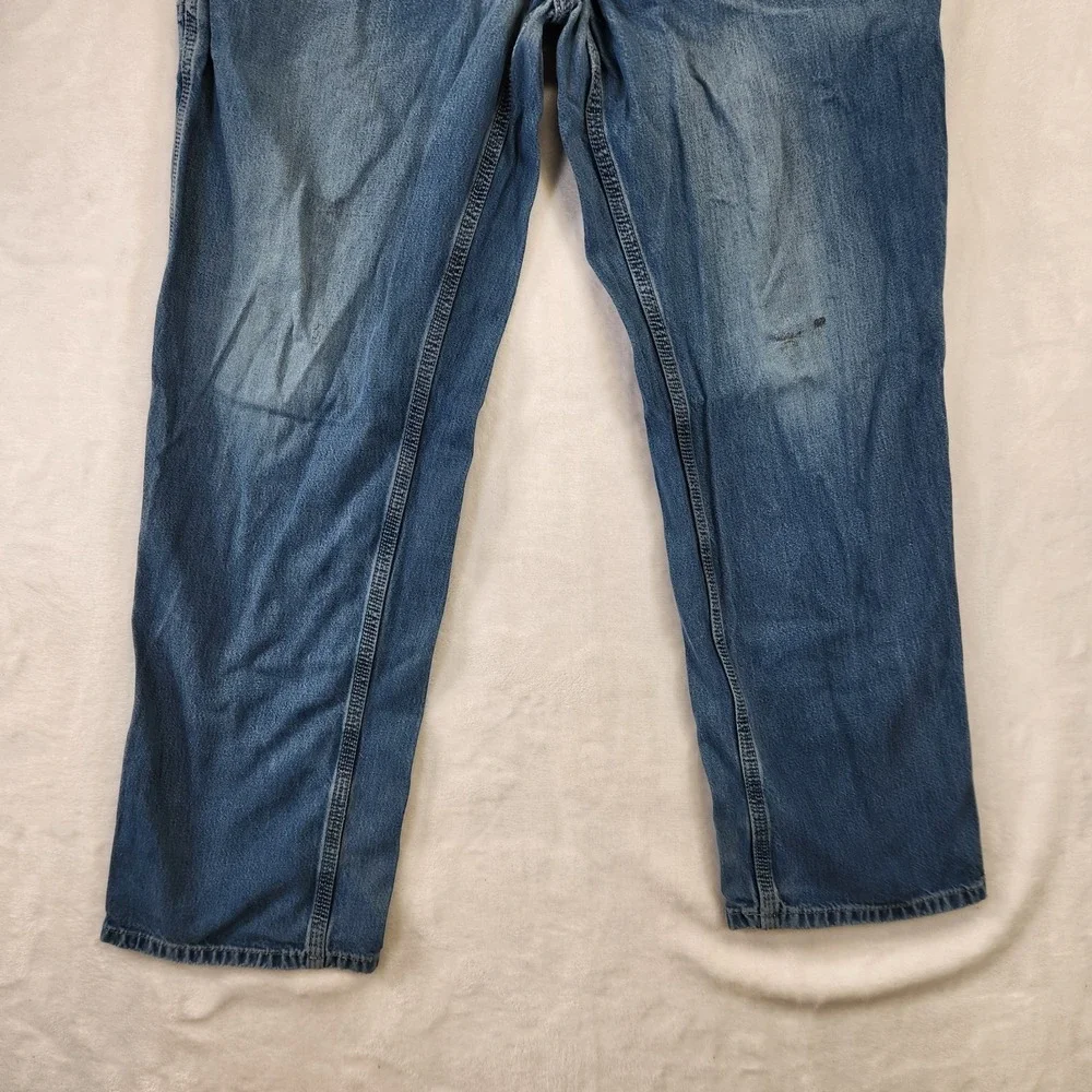 Carhartt FR Jeans‎ Mens 38x32 Blue Denim Relaxed Fit Workwear Grunge Distressed
